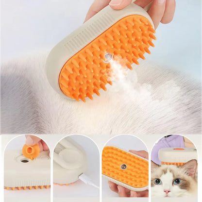 Cat Steam Brush Steamy Dog Brush 3 in 1 Electric Spray Cat Hair Brushes for Massage Pet Grooming Comb Hair Removal Combs